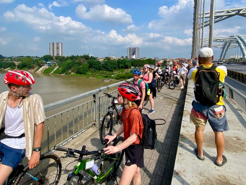 Hanoi fietstocht tijdens de groepsreis